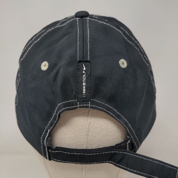 Nike Golf Swoosh Strapback Hat Black One Size Embroidered Adjustable - Picture 5 of 7